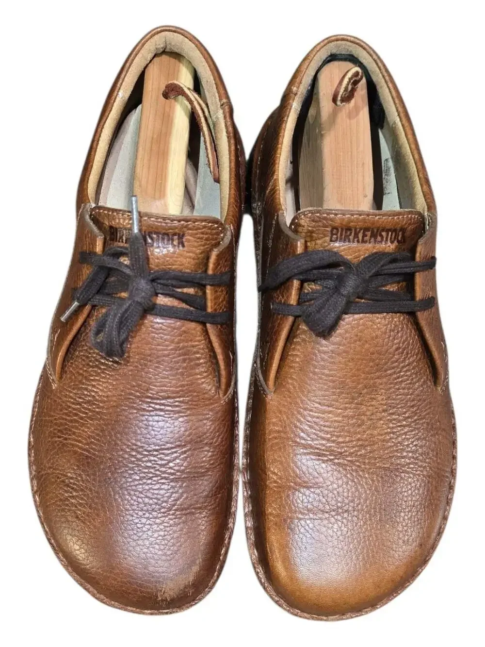 Birkenstock Memphis Brown Leather Lace-Up Oxford Shoes Men's Size 10